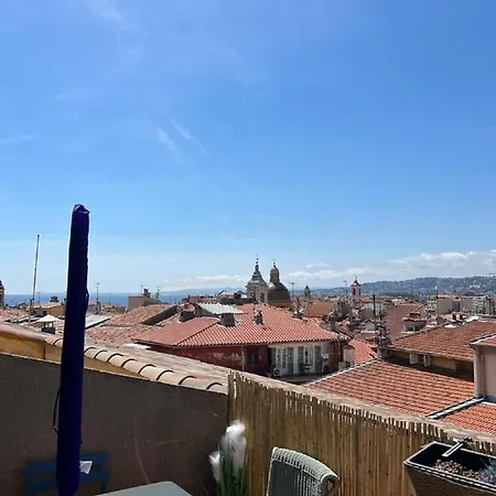 La Croix - F3, Terrasse Vue Panoramique, Vieux-nice Old Town And Terrace Lejlighed *