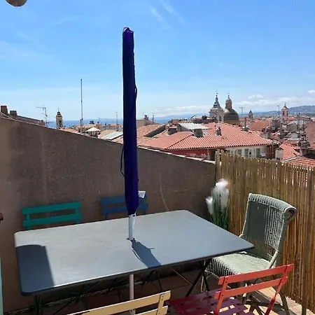 La Croix - F3, Terrasse Vue Panoramique, Vieux-nice Old Town And Terrace Lejlighed *