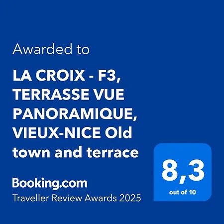 La Croix - F3, Terrasse Vue Panoramique, Vieux-nice Old Town And Terrace 公寓 *