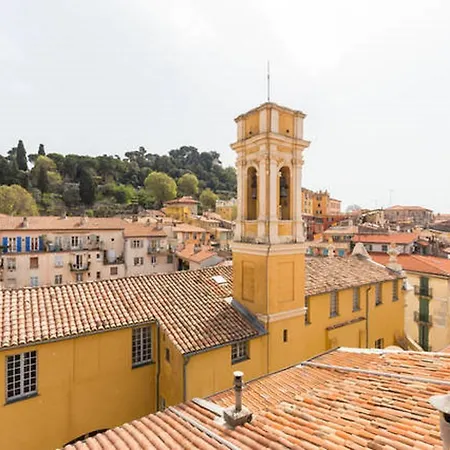 公寓 La Croix - F3, Terrasse Vue Panoramique, Vieux-nice Old Town And Terrace 尼斯