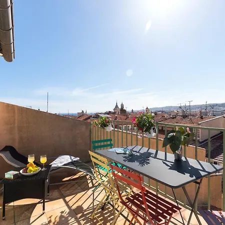 La Croix - F3, Terrasse Vue Panoramique, Vieux-nice Old Town&terrace Appartement Nice