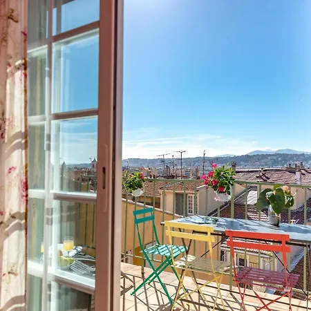 Appartement La Croix - F3, Terrasse Vue Panoramique, Vieux-nice Old Town&terrace Nice
